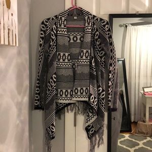 Black and white sweater